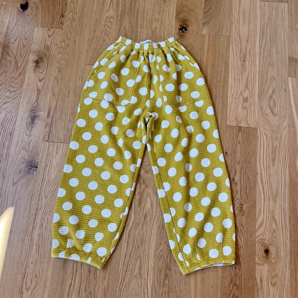 L.F. MARKEY - JAMESON TROUSER POLKA DOT CHARTREUSE. US SIZE 2. - Picture 2 of 3